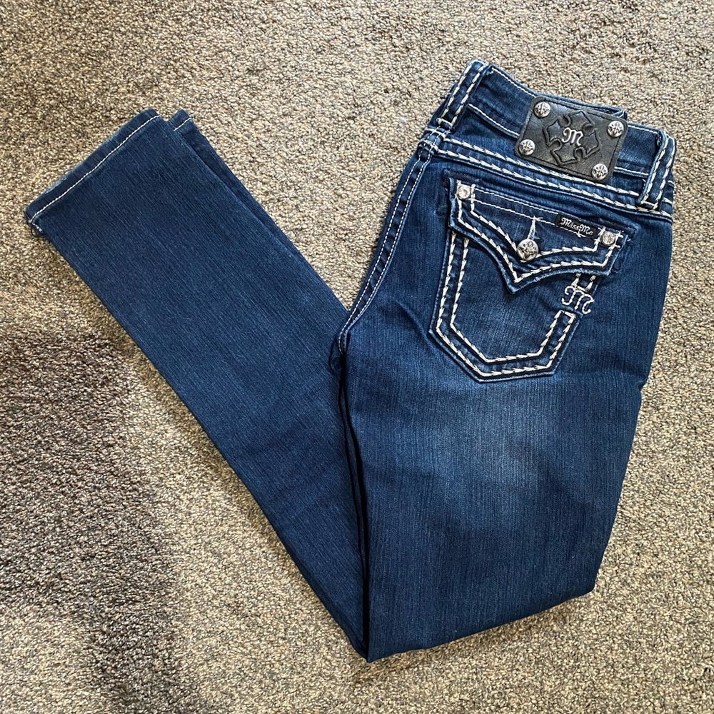 Miss Me Signature Skinny Dark Jeans Size 27